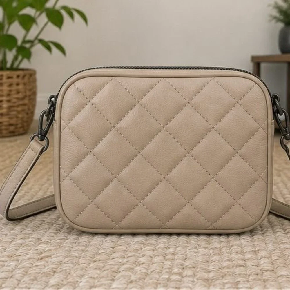 Dior White Cannage Lambskin Mini Lady Dior Handbag with Top Handles